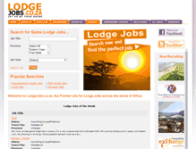 Tablet Screenshot of lodgejobs.co.za